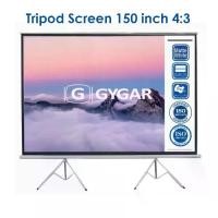 ราคา Gygar Tripod Screen 150 นิ้ว 4:3 (96x120 inch) (244x305 cm) จอโปรเจคเตอร์ รุ่น ขาตั้ง สำหรับฉาย Projector จอม้วนเก็บอัตโนมัติ (1731765854987192085)