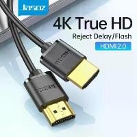 ราคา จัดส่งที่รวดเร็ว 【COD】Jasoz สาย HDMI 4K Slim สาย 0.5m-3m HDMI ถึง HDMI 2.0 สำหรับ HDMI Splitter Extender PS4 PS5 Xbox Apple TV Projector (1731346353729471713)
