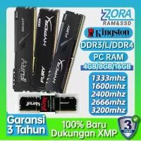 ราคา จัดส่งที่รวดเร็ว Kingston Desktop RAM 4GB/8GB/16GB Memory DDR3 DDR4 1333mhz 1600mhz 2400 2666mhz 3200mhz PC3-12800S PC4-25600 for PC RAM (1731328819235358426)
