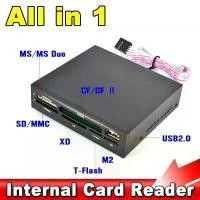 ราคา All In 1 Internal Card Reader USB 2.0 3.5" Floopy Bay Front Panel Card Reader USB Flash Memory Card Reader สินค้าแนะนำ (1731323439498299211)