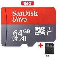 ราคา 【ผู้ขายในประเทศไทย】 Sandisk Ultra A1 Class 10 micro SD card memory card 32GB/64GB/128GB/256GB/512GB memory card (1731830012227979316)