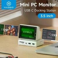 ราคา หน้าจอ IPS ขนาดเล็ก, Hagibis, 3.5 นิ้ว, AIDA64 Mini PC, พร้อม CPU, RAM, HDD, จอภาพข้อมูล, หน้าต่างย่อยพร้อมฮับ USB C, เข้ากันได้กับแล็ปท็อป, พีซี, MacBook (1731293169448422363)