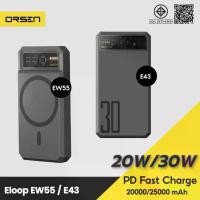 ราคา [จัดส่งฟรี!!] Orsen by Eloop EW55 E43 20000mAh 25000mAh แบตสำรอง ไร้สาย PowerBank พาวเวอร์แบงค์ ชาร์จเร็ว สีส้ม Wireless (1729617870328662358)