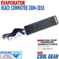 ราคา คอยล์เย็น ตู้หลัง โตโยต้า ไฮเอช คอมมิวเตอร์ ปี 2004 - 2016 EVA0002 แบบท่อ หัวแป๊ะ โอริง Cool Gear DI446610-31204W รถตู้ อะไหล่ แอร์รถยนต์ toyota Hiace Commuter (1729665875978586135)