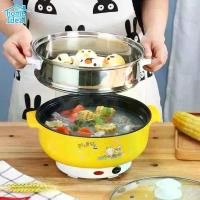 ราคา กระทะไฟฟ้า HP หม้อไฟฟ้า พร้อมซึ่งสำหรับนึ่งอาหาร หม้อไฟฟ้า ทอด อุ่น ตุ๋น ต้ม นึ่ง กระทะเอนกประสงค์ (1729428896315771702)