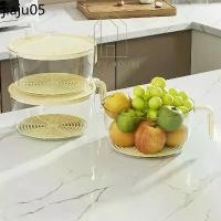 ราคา แนะนำ ถูกที่สุด Happyhouse ตะกร้าล้างผัก ผลไม้ ตะกร้ากรอง ล้างพริก แบบมีด้ามจับ กระชอนแยกข้าว มีตะแกรงระบายน้ำ B-029 (1731862440277739273)