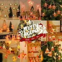 ราคา สายไฟ LED คริสต์มาส, กล่องแบตเตอรี่, การออกแบบเกล็ดหิมะและกวางเรนเดียร์, ตกแต่งต้นคริสต์มาส, ซานตาคลอส, สีสันสดใส, เหมาะสำหรับบรรยากาศวันหยุด (1732316338851449375)
