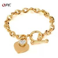 ราคา เครื่องประดับสแตนเลส, แฟชั่นยุโรปและอเมริกา, หัวใจ INS, สไตล์บุคลิกภาพ, หัวเข็มขัด OT, สร้อยข้อมือเหล็กไททาเนียมสูง, สำหรับผู้หญิง ทอง ปลอม ช่าง ทอง tiffany bracelets เครื่อง (1731416838621857175)