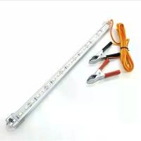 ราคา หลอดled รางLED DC.12V. 7W. หลอดไฟLED คีบแบตเตอร์รี่ 12V พร้อมใช้งาน led ประหยัดไฟ พร้อมที่คีบกับสายยาว2เมตร (1731031616216140508)