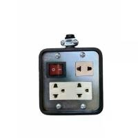 ราคา JPS บล็อกยาง 4x4 mini เพลทดำ มีสวิตซ์ เฉพาะบ๊อกไม่รวมสายไฟ ปลั๊กพ่วง ปลั๊กสนาม รางปลั๊กไฟ Sockets (1731238049298220490)