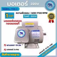 ราคา มอเตอร์ไฟฟ้า Thaisin ขนาด 1 HP (1แรง) รุ่น TSM-1 4P มอเตอร์ 220V หมุนซ้ายขวาได้ สินค้ามีรับประกัน 1 ปี (1729984870965938895)