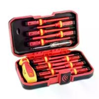 ราคา ชุดไขควงฉนวน, เครื่องมือstk, 13 ชิ้น, มือ 1000V, บิต Torx Phillips Pozidriv ที่เปลี่ยนได้, บิตไขควงไขว้แบบ Slotted, ดอกพลัมอเนกประสงค์และดอกไขควงหกเหลี่ยม, ชุดเครื่องมือซ่อมช่างไฟฟ้า (1731203001500992