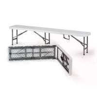 ราคา โต๊ะสัมมนาพลาสติกสีขาวสำหรับงานหนัก, ขายร้อน, โต๊ะพับครึ่ง, 6 ฟุต, เหมาะสำหรับการประชุม, ใช้ในสำนักงาน, พลาสติก (1731651987318343444)