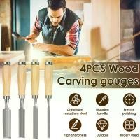ราคา ชุดเครื่องมืองานไม้ 4 ชิ้น รวมสิ่วครึ่งวงกลม งานไม้ เหล็กกล้าคาร์บอน มีขนาด 1/4 นิ้ว 1/2 นิ้ว 3/4 นิ้ว และ 1 นิ้ว รวมสิ่วครึ่งวงกลมคม เครื่องมือแกะสลักไม้ ช่างไม้ W6yk6 (1731480799820809250)