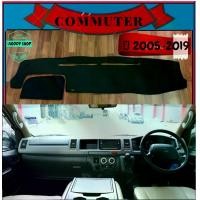 ราคา พรมปูคอนโซลหน้ารถ สีดำ รถตู้ โตโยต้า คอมมูเตอร์ Toyota Commuter ปี 2005-2019 พรมคอนโซล พรม (1729536986685344348)