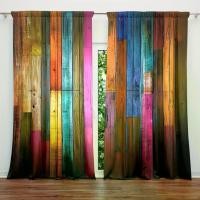 ราคา ผ้าม่าน พิมพ์ลาย กระดานปูนไม้สีรุ้ง สำหรับตกแต่งบ้าน ชุด 2 ชิ้น พร้อมการรักษาหน้าต่างแบบกระเป๋า เหมาะสำหรับห้องนอน สำนักงาน ห้องครัว ห้องนั่งเล่น และการศึกษา (1731991107892513678)