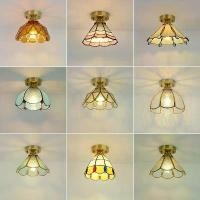 ราคา โคมไฟเพดาน, สไตล์เรโทร, โคมระย้าขนาดเล็ก, พร้อมโคมไฟกระจกสี, เหมาะสำหรับห้องโถง, ห้องครัว, ห้องนอน, ทางเข้า, ระเบียง, ห้องน้ำ, ติดตั้งไฟเพดานเหรียญ LED วินเทจ (1732050463856167416)