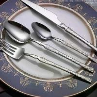 ราคา ชุดช้อนส้อมกลางแจ้งคุณภาพสูงสำหรับครอบครัว ชุดรวมวัสดุสแตนเลส ช้อน ส้อม มีด ราคาไม่แพง (1731597150077158427)