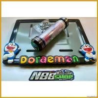 ราคา oxygnashop แบบพกพา กรอบป้ายทะเบียนมอเตอร์ไซต์ + แคปซูลใหญ่ กันน้ำ ป้ายทะเบียนโดเรม่อนดำ รถยนต์ Car สติกเกอร์ ล้อ จีออ โน่ ตะกร้า หน้า 125 led ရ ေ က ာ အ မ ျ ိ ု း (1730681146880919597)