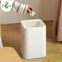 ราคา ถังขยะสีขาวสไตล์โมเดิร์น ตะกร้ากระดาษสี่เหลี่ยมพลาสติกไม่มีฝาปิด ถังขยะ PP + ABS ถังขยะแบบยืนสองชั้น ถังขยะที่มีชีวิต (1729608442596985118)