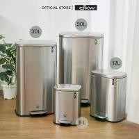ราคา DKW ถังขยะสเตนเลสขาเหยียบทรงเหลี่ยม รุ่น Modesta (มี 4 ขนาด 5L 12L 30L 50L ) ถังขยะแสตนเลส ป้องกันรอยนิ้วมือ ถังขยะ แบบ เหยียบ 50 ลิตร (1730603692688574491)