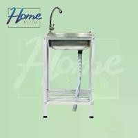 ราคา HOMENINE ซิ้งค์ล้างจาน อ่างล้างมือ อ่างล้างจาน อลูมิเนียม 2ชั้นเล็ก เจาะรู มีก๊อก ซึ้ง ล้าง (1729455624441793357)