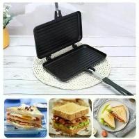 ราคา กระทะสองด้าน ไม่ติดกระทะ เครื่องทำแซนวิช วาฟเฟิล แพนเค้ก ของว่าง กระทะ แผ่นเหล็ก ถาดอบขนมปัง เครื่องมือทำอาหารในครัว (1731037428184418792)