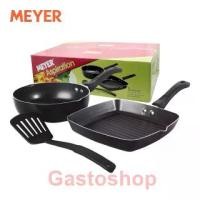 ราคา กระทะ Meyer Aspiration เคลือบผิว สีดำ Non-Stick Aluminum จัดชุด 3 ชิ้น (1729637211224181128)
