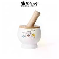 ราคา คลังสินค้า Alechaung ครกบดยา 4.5นิ้ว ครก ครกหิน ครกหินอ่างศิลาแท้ ครกหินทราย เซรามิก ขนาดใหญ่ความจุ 600ml ครกแตกเคลมได้ (1731642010297075554)