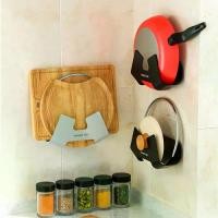 ราคา ที่วางฝาหม้อในครัวเรือน ชั้นวางฝาหม้อแบบไม่มีรูพรุนในครัว เขียงติดผนัง เขียง ชั้นวางท่อระบายน้ำ ชั้นวางฝาหม้ออเนกประสงค์ ราว โลหะ (1730086321002940431)