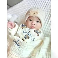 ราคา ผ้ากันเปื้อน ผ้าซับน้ำลาย ฟรีปักชื่อ (1731717221321573687)