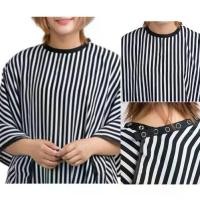 ราคา ผ้าตัดผม ร้านเสริมสวย ลายทาง แฟชั่น ผ้าคลุมตัดผม ผ้าคลุมตัดผม ผ้ากันเปื้อน (1732277958063131305)