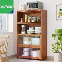 ราคา Vipek ตู้กับข้าว ตู้วางของ ตู้ไม้ ครัวตู้กับข้าวพร้อมประตูตู้ ชั้นวางของในครัว (1729892966055643659)