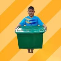 ราคา กล่องพลาสติกมีล้อ [ความจุ90 ลิตร] ลังพลาสติก กล่องพลาสติก ลังพลาสติก กล่องเก็บของ ขนาด กว้าง49cm x ยาว 71cm. x สูง 41cmกล่องเก็บของ Storage Box (1732312612907026808)