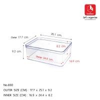 ราคา boxbox No.830L ขนาด 17.7 x 25.1 x 9.2 ซม. กล่องพลาสติกใสอเนกประสงค์ กล่องเก็บของ กล่องใส กล่องพลาสติก กล่องใส่โมเดล กล่องเครื่องประดับ (1731206892918113457)