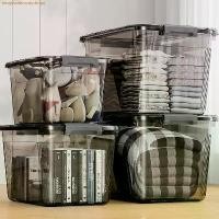 ราคา กล่องเก็บของ กล่องพลาสติกใส กล่องพลาสติก ลังพลาสติกใหญ่ กล่องพลาสติกมีล้อ เคลื่อนย้ายสะดวก กล่องเก็บของความจุขนาดใหญ่ (1730988073551169740)