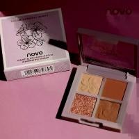 ราคา อายแชโดว์ NOVO Cherry Blossom Eye Shadow NO.5330 พาเลท 4 สี แบบ โทนน้ำตาล ส้ม ชิมเมอร์ เนื้อแมทสีสวยติดทน (1731693739843552643)