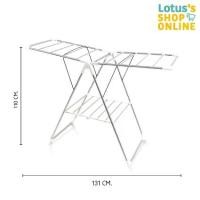 ราคา โลตัส ราวตากผ้า สเตนเลส พับได้ LOTUSS DRYING RACKS AND LAUNDRY HANGER (1729992673475922716)