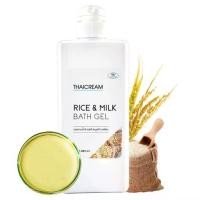 ราคา สบู่เหลว สบู่อาบน้ำ สบู่เหลวแกลลอน พร้อมหัวปั้ม สูตรผิวแห้ง กลิ่นนมข้าว thaicream Rice Bath Gel (1731204593970873757)