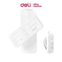 ราคา Deli รางเก็บสายไฟ รางเก็บปลั๊ก ที่ยึดรางปลั๊กไฟ ที่แขวนปลั๊กไฟ ติดผนัง พันเก็บง่าย มีกาวในตัวไม่หลุดง่าย Power Strip Holder (1731809975158672070)