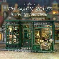 ราคา Magic House CUTEBEE DIY Miniature Dollhouse Kit, DIY Wooden Dollhouse Kit Miniature House Kit, Creative Room Idea (1729721528952392065)