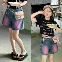 ราคา COCO ROOM กางเกงยีนส์เด็กผู้หญิง กางเกงยีนส์ขาสั้น แฟชั่นเด็ก(1270) (1730438336236849498)