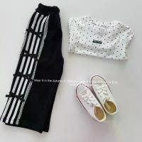 ราคา COCO ROOM กางเกงขายาวเด็กผู้หญิง กางเกงวอร์ม แต่งแถบติดโบว์(1403) (1731272886841805146)