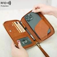 ราคา เคสใส่หนังสือเดินทาง RFID มาใหม่ สำหรับเก็บตั๋วและเอกสาร กระเป๋าสตางค์ซิปยาว มัลติฟังก์ชั่น เหมาะสำหรับการเดินทาง กระเป๋าใส่หนังสือเดินทาง กระเป๋า 18 นิ้ว ล้อลาก กระเป๋า เดิน (1731256783938422423)