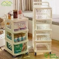 ราคา JIVARA รถเข็นเก็บของอเนกประสงค์ มีล้อเลื่อน ชั้นวางของมีล้อ 2/3/4/5ชั้น ที่มือจับแบบพกพา เคลื่อนย้ายสะดวก ชั้นวางรถเข็น รถเข็นเก็บของ รถเข็น ขายดี (1731834346834658941)