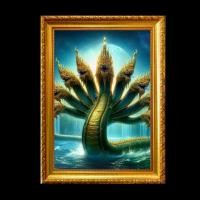 ราคา พญานาค เจ้าแห่งบาดาล เสริมชะตาชีวิต ของขวัญ มงคล รูปพร้อม กรอบรูป บูชา (1729958676116113930)