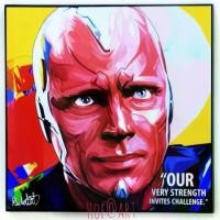 ราคา รูปภาพ Vision วิชั่น Marvel รูปภาพติดผนัง pop art การ์ตูน มาร์เวล กรอบรูป แต่งบ้าน ของขวัญ โปสเตอร์ (1729674036983990537)