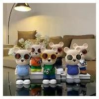 ราคา กระปุกออมสิน,ความสูงของ 28CM,กระปุกออมสินสร้างสรรค์ที่เรียบง่าย,แว่นตาที่ทันสมัย,กล้อง,หมีเดินทาง (1731741121721108177)