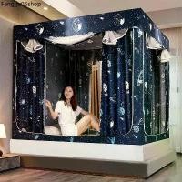 ราคา แนะนำ มุ้งครอบเตียง มุ้งแบบมีม่านปิด 4 ด้าน มีม่านกันแสง มุ้งกันยุงผู้ใหญ่ มุ้ง 6.6 ฟุต 5 ฟุต มุ้งห้องนอน (1731722128757195808)