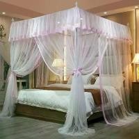 ราคา จัดส่งที่รวดเร็ว มุ้งกันยุง มุ้ง4เสา มุ้งเจ้าหญิงขนาด1.8*2.0เมตร มุ้ง6ฟุตไม่มีโครง มุ้งสีชมพู (1731343781504779939)